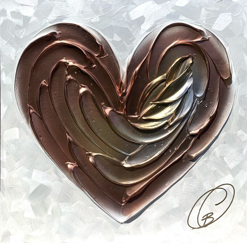 Rose Gold And Magic No 1 – Cynthia Coulombe-Bégin, Acrylic on canvas