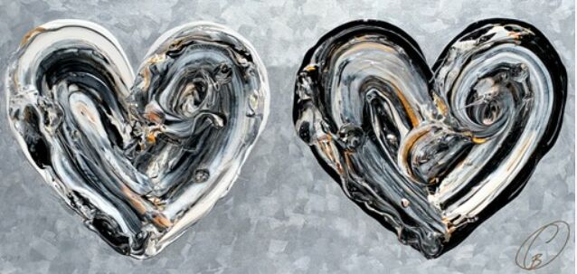I love you – Cynthia Coulombe-Bégin, Acrylic on canvas