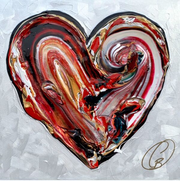 Our romantic stories – Cynthia Coulombe-Bégin, Acrylic on canvas