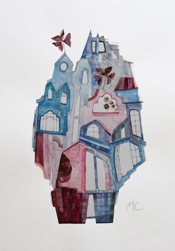 Lucky Clover – Maria C.Bernhardsson, Watercolor on paper