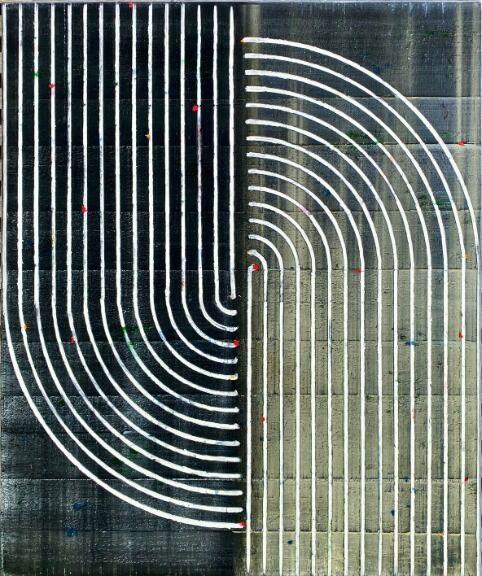 Curve The Lines – Petra Rös-Nickel, Oil on canvas