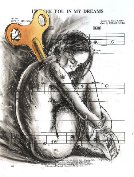 To find comfort – Robert Lebsack, Mixed Media on Paper