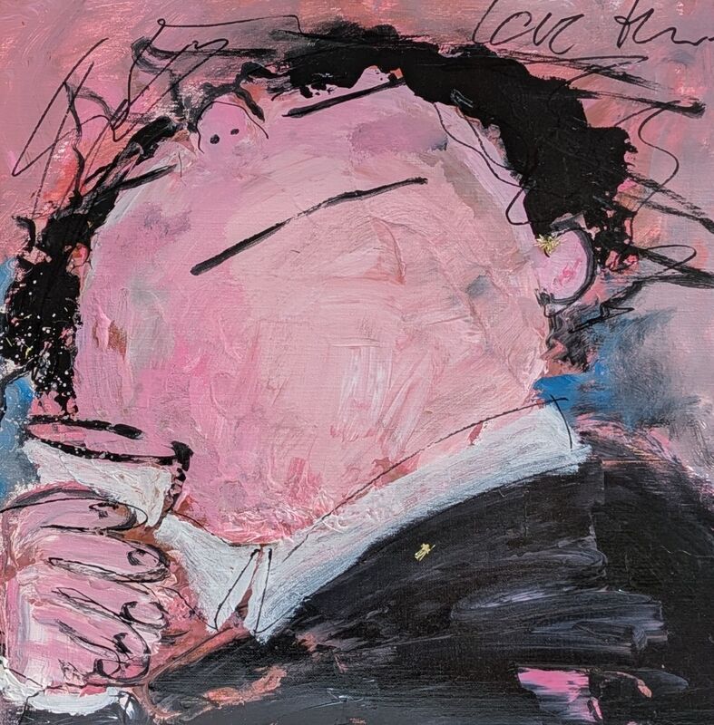 Bernhard (happy single) – Gerdine Duijsens, Acryl auf Leinwand