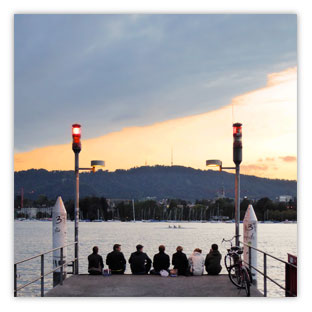 Hartmut Kaiser: Abendstimmung am Zürisee 001