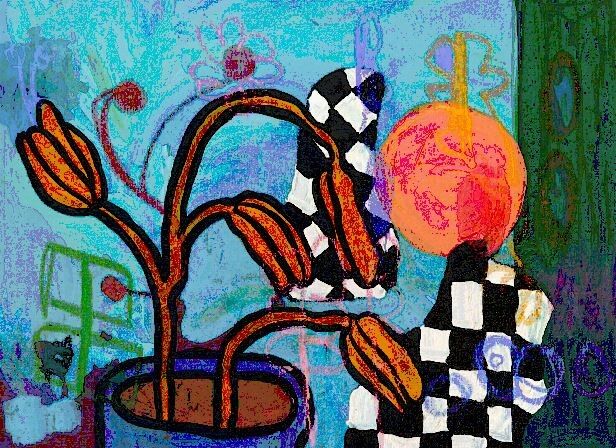 Planter – Valerie Etitinwo, Acrylic on canvas