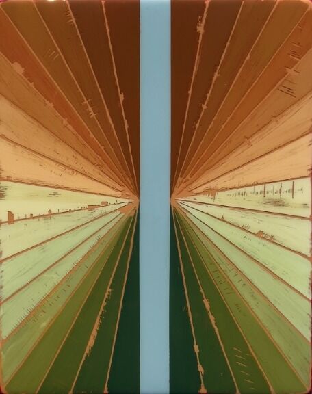 Wiggle Room – Ricky Hunt, Resin auf Holz