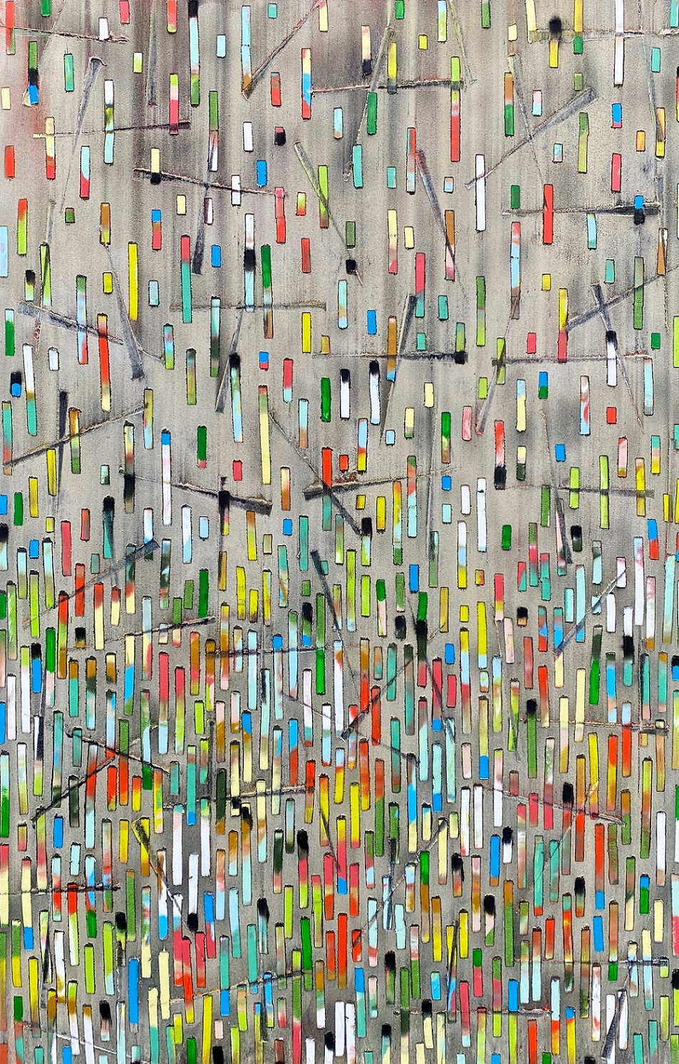 falling colour stripes – Petra Rös-Nickel