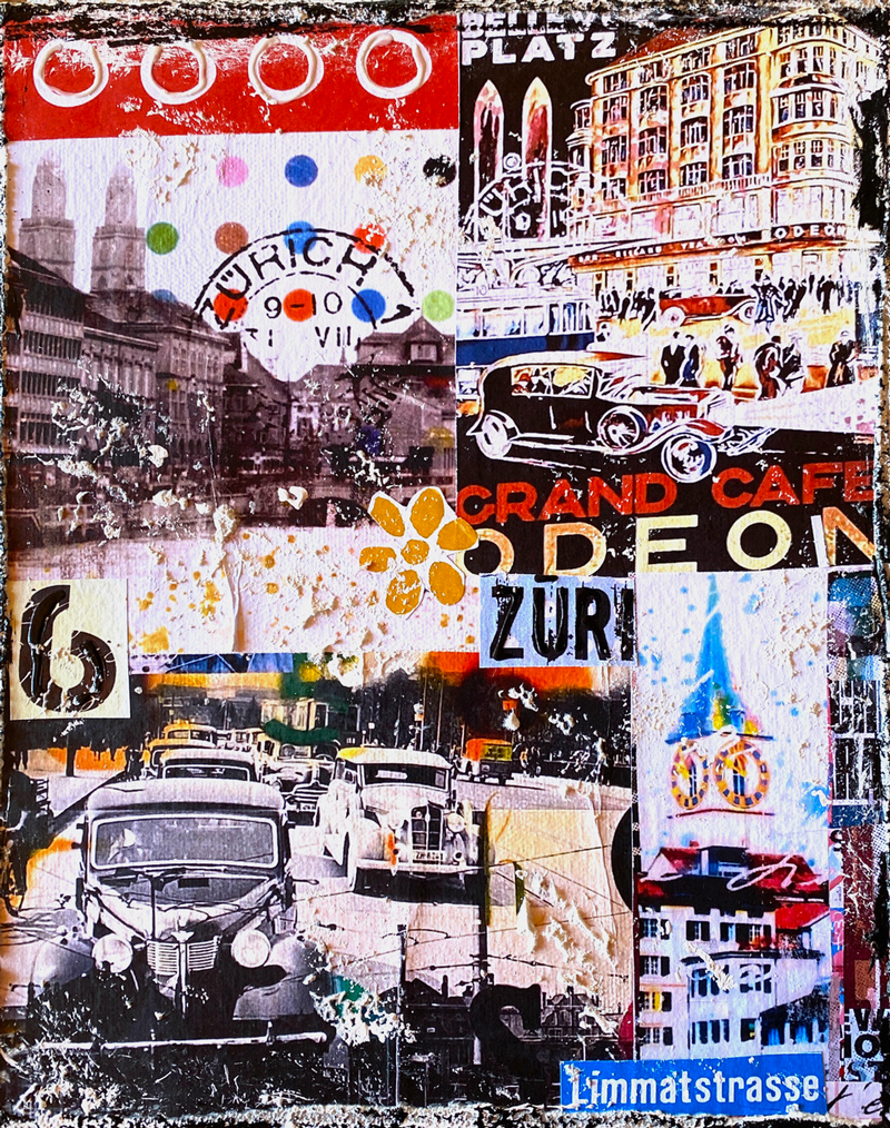 Marion Duschletta: Zürich Collage Vintage 1427